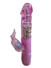 Pleasure Spiral Rotating Beads and Vibating Rabbit Vibrator - Master