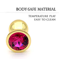 Golden Bloom Gold Butt Plug - Master