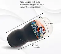 Jumbo Cup Masturbator for men (free lube) - Master
