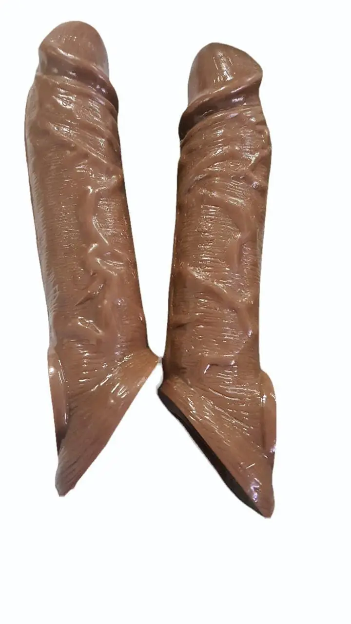 Jumbo Brown Penis Sleeve Extender (6 Inches) - Master