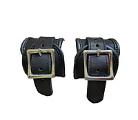 Shadowed Leather Handcuff Pair - Master