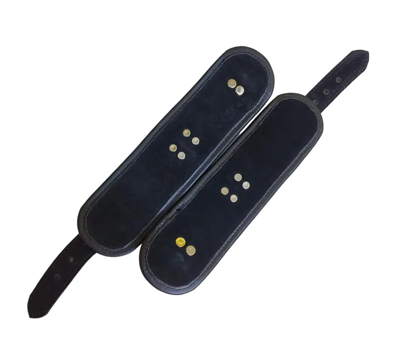 Shadowed Leather Handcuff Pair - Master