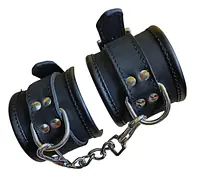 Shadowed Leather Handcuff Pair - Master