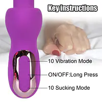 Royal Sensation Luxury 10 Intensity Vibrator with 10 Suction Modes - Master