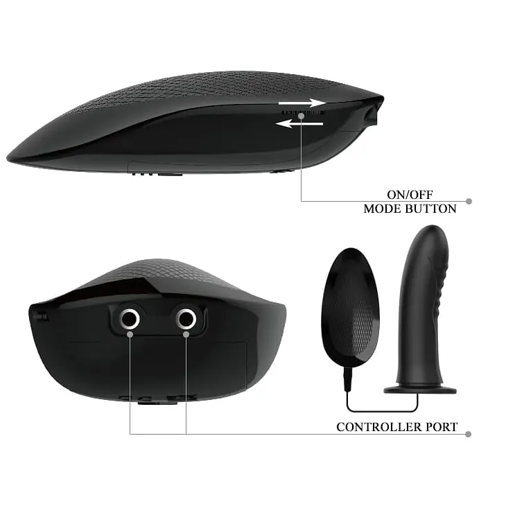 Pretty Love Myron Vibrating Strap-On Dildo - Master