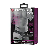 Pretty Love Myron Vibrating Strap-On Dildo - Master