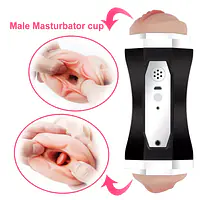Duo Sense Pleasure Master With Dual-Sided Pleasure with Vibration, Voice & Hands-Free Stand - Master
