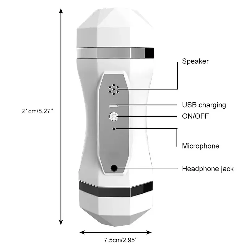 Duo Sense Pleasure Master With Dual-Sided Pleasure with Vibration, Voice & Hands-Free Stand - Master
