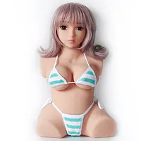 Mia Silicone Half-Body Sex Doll With Head, Boobs, Belly, and Vagina - Master