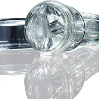 Ice Lady Transparent Fleshlight  Realistic Crystal Clear Male Masturbator - Master