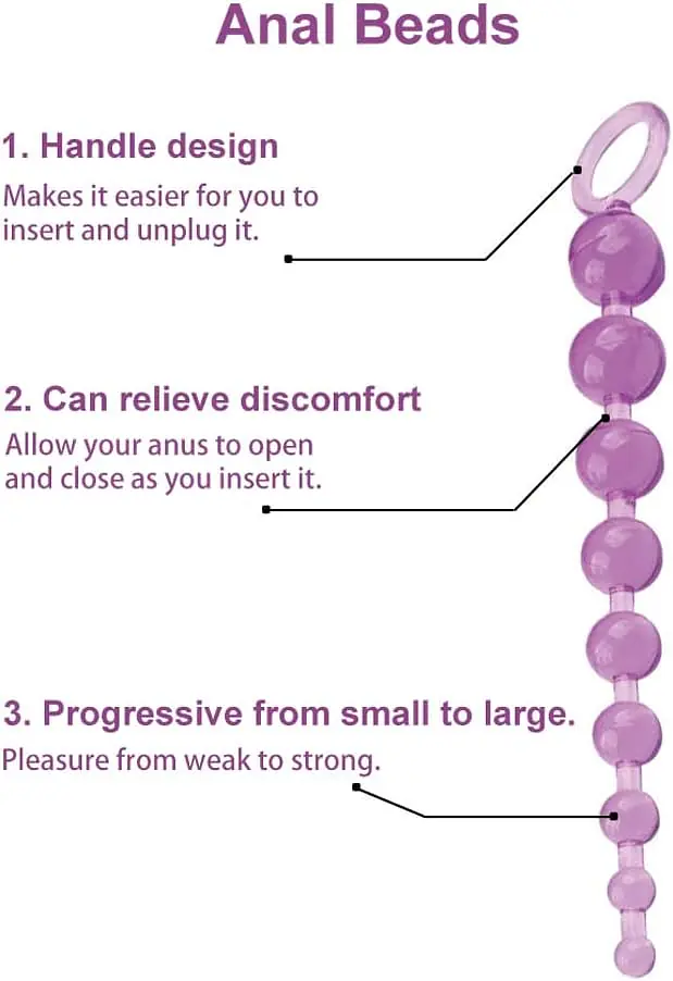 Pleasure Link 10-Bead Anal Plug - Master