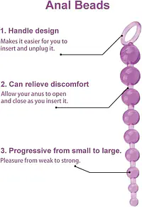 Pleasure Link 10-Bead Anal Plug - Master