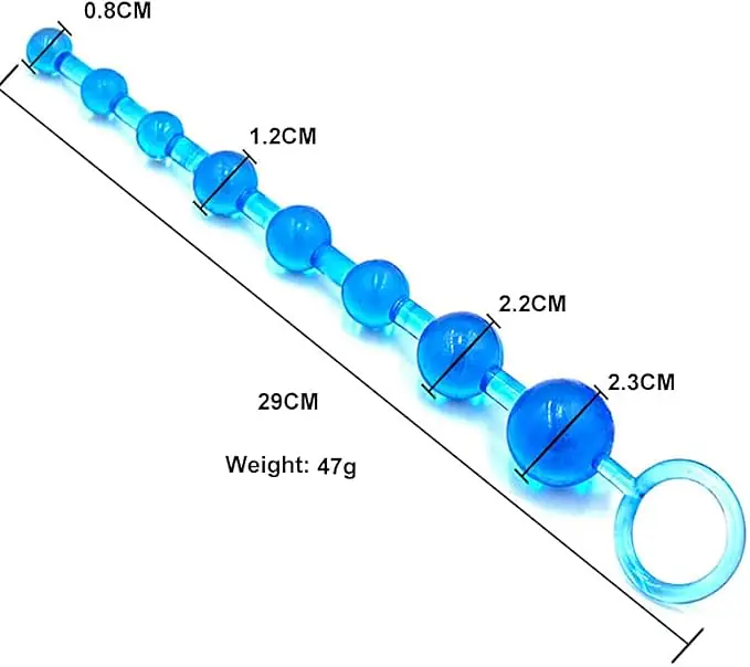 Pleasure Link 10-Bead Anal Plug - Master