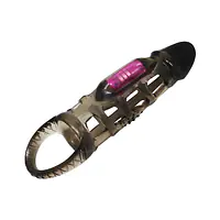 Pretty Love Vibrating Penis Sleeve Harrsion For Men (Black) - Master
