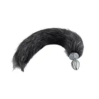 Foxy Kink Stainless Steel Butt Plug with Faux Fur Tail - Master