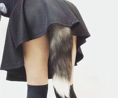 Foxy Kink Stainless Steel Butt Plug with Faux Fur Tail - Master