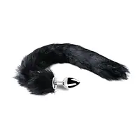 Foxy Kink Stainless Steel Butt Plug with Faux Fur Tail - Master