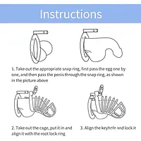 The Line-Up Steel Chastity Cage - Master