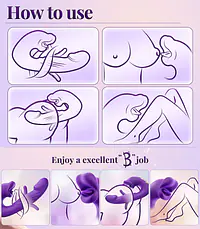 MyPleasure 3-in-1 G-Spot & Clitoris Stimulator with Tongue Biting Function – 5 Licks, 7 Vibrations, 7 Strokes - Master