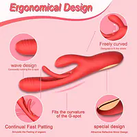 Triple Bliss Premium 7 Mode  G-Spot, Clitoral, and Patting Vibrator - Master