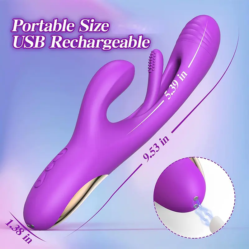 Triple Bliss Premium 7 Mode  G-Spot, Clitoral, and Patting Vibrator - Master