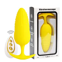 Yellow Delight Wearable Anal Vibrator – 10 Modes - Master