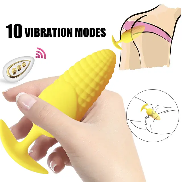 Yellow Delight Wearable Anal Vibrator – 10 Modes - Master