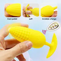 Yellow Delight Wearable Anal Vibrator – 10 Modes - Master