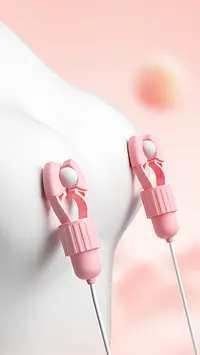 Pleasure Pulse 10 Modes Nipple Vibrator with Adjustable Clamps - Master