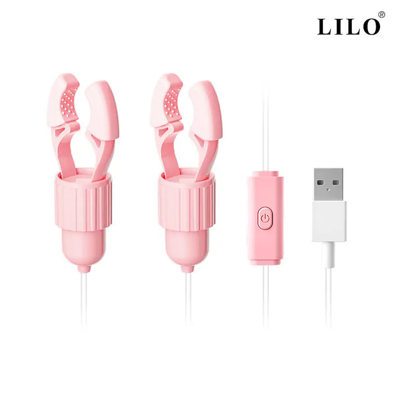 Pleasure Pulse 10 Modes Nipple Vibrator with Adjustable Clamps - Master