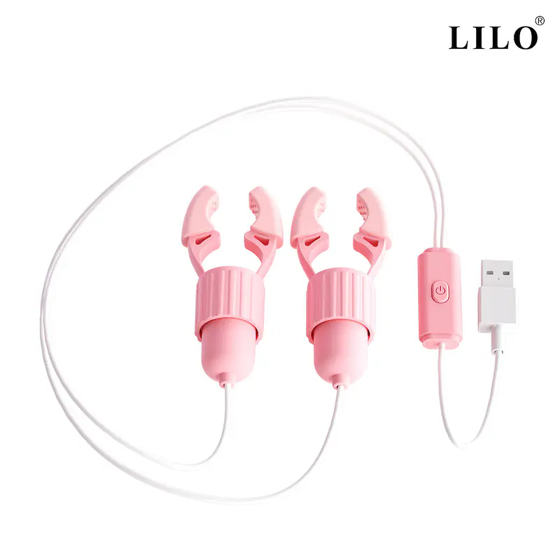 Pleasure Pulse 10 Modes Nipple Vibrator with Adjustable Clamps - Master