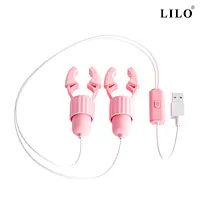 Pleasure Pulse 10 Modes Nipple Vibrator with Adjustable Clamps - Master