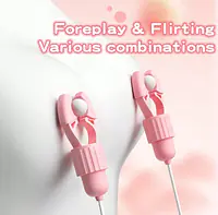 Pleasure Pulse 10 Modes Nipple Vibrator with Adjustable Clamps - Master