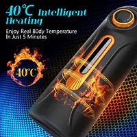 Pleasure Thrust 10X Automatic Heated Vibrating & Thrusting Sucking Masturbator with Voice - Master