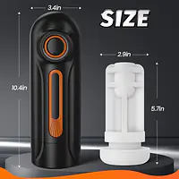 Pleasure Thrust 10X Automatic Heated Vibrating & Thrusting Sucking Masturbator with Voice - Master