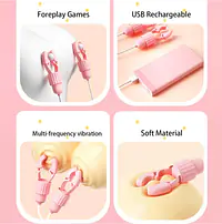 Pleasure Pulse 10 Modes Nipple Vibrator with Adjustable Clamps - Master