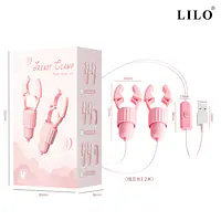 Pleasure Pulse 10 Modes Nipple Vibrator with Adjustable Clamps - Master