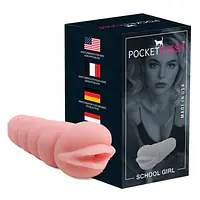 School Girl Pocket Pussy Masturbator for Men (Free Lube Included) - Master