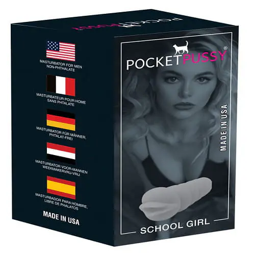 School Girl Pocket Pussy Masturbator for Men (Free Lube Included) - Master