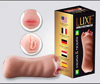 Luxe 2-in-1 Vagina & Mouth Pleasure Stroker - Master