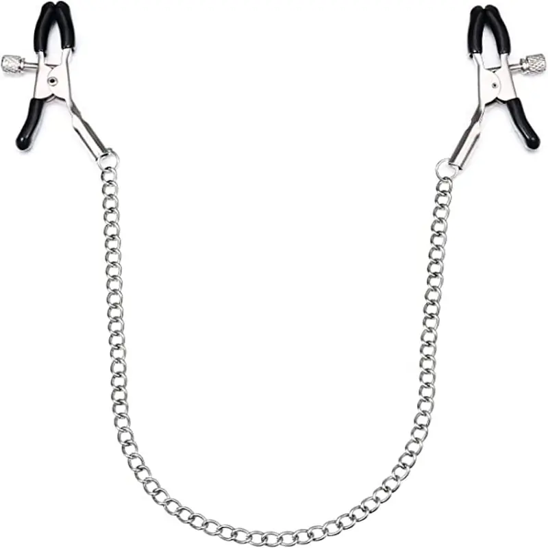 Mypleasure Nipple Clamps with Chain - Master