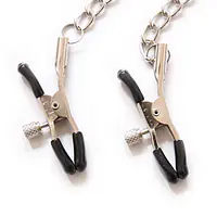 Mypleasure Nipple Clamps with Chain - Master