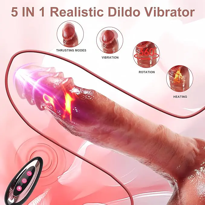 Thrust Wave 10 Modes Vibrating & Thrusting Dildo - Master