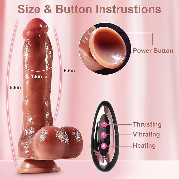 Thrust Wave 10 Modes Vibrating & Thrusting Dildo - Master