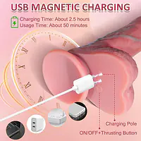 Thrust Wave 10 Modes Vibrating & Thrusting Dildo - Master