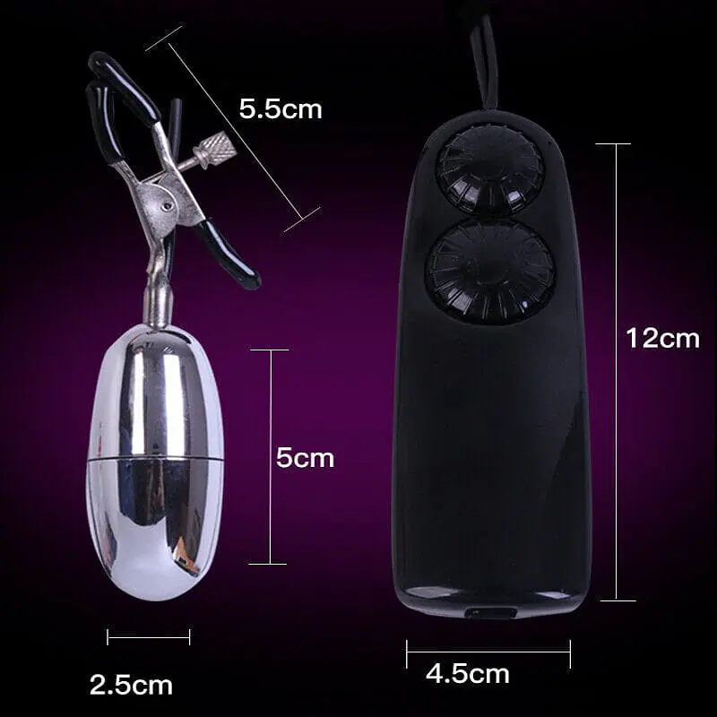 Pleasure Pulse Remote Controlled Nipple Vibrator - Master