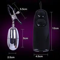 Pleasure Pulse Remote Controlled Nipple Vibrator - Master