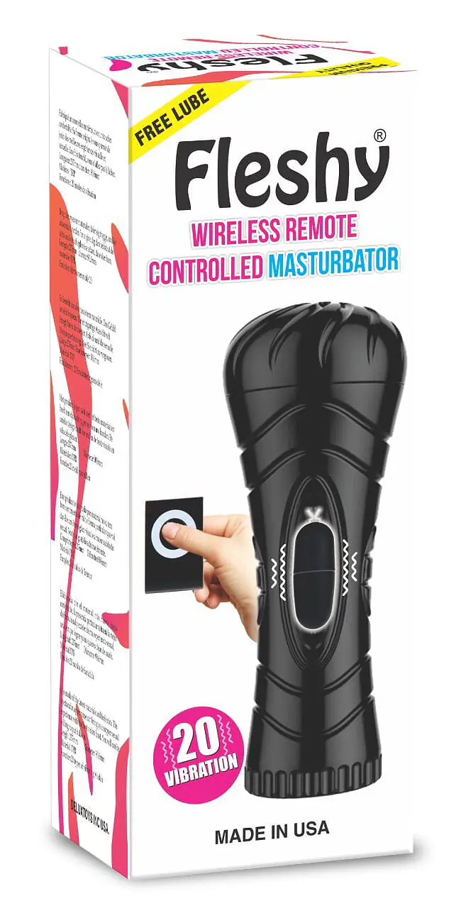 Fleshy wireless remote control vibrating fleshlight for men (10 modes) - Master