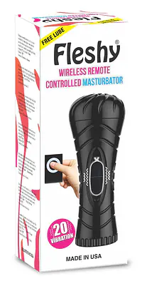 Fleshy wireless remote control vibrating fleshlight for men (10 modes) - Master