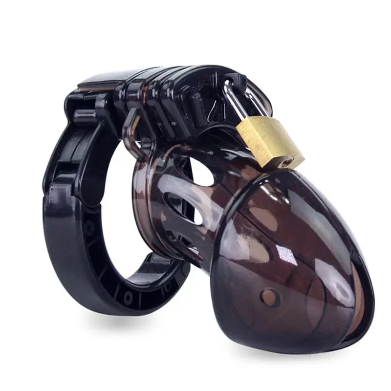 Obsidian Lock  Adjustable Black Male Chastity Cage Kit - Master